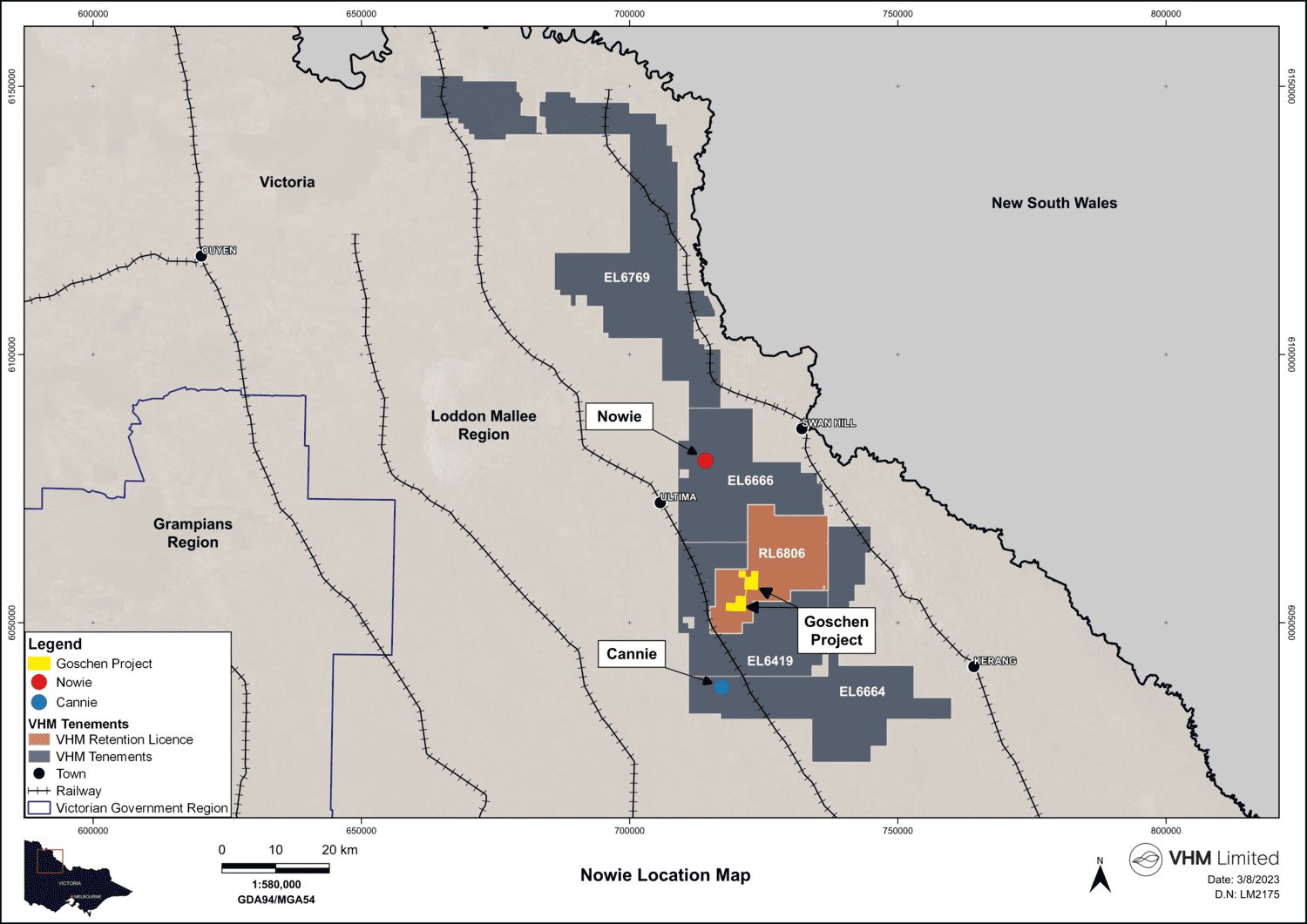 LM2175 Nowie and Cannie Regional Location Map